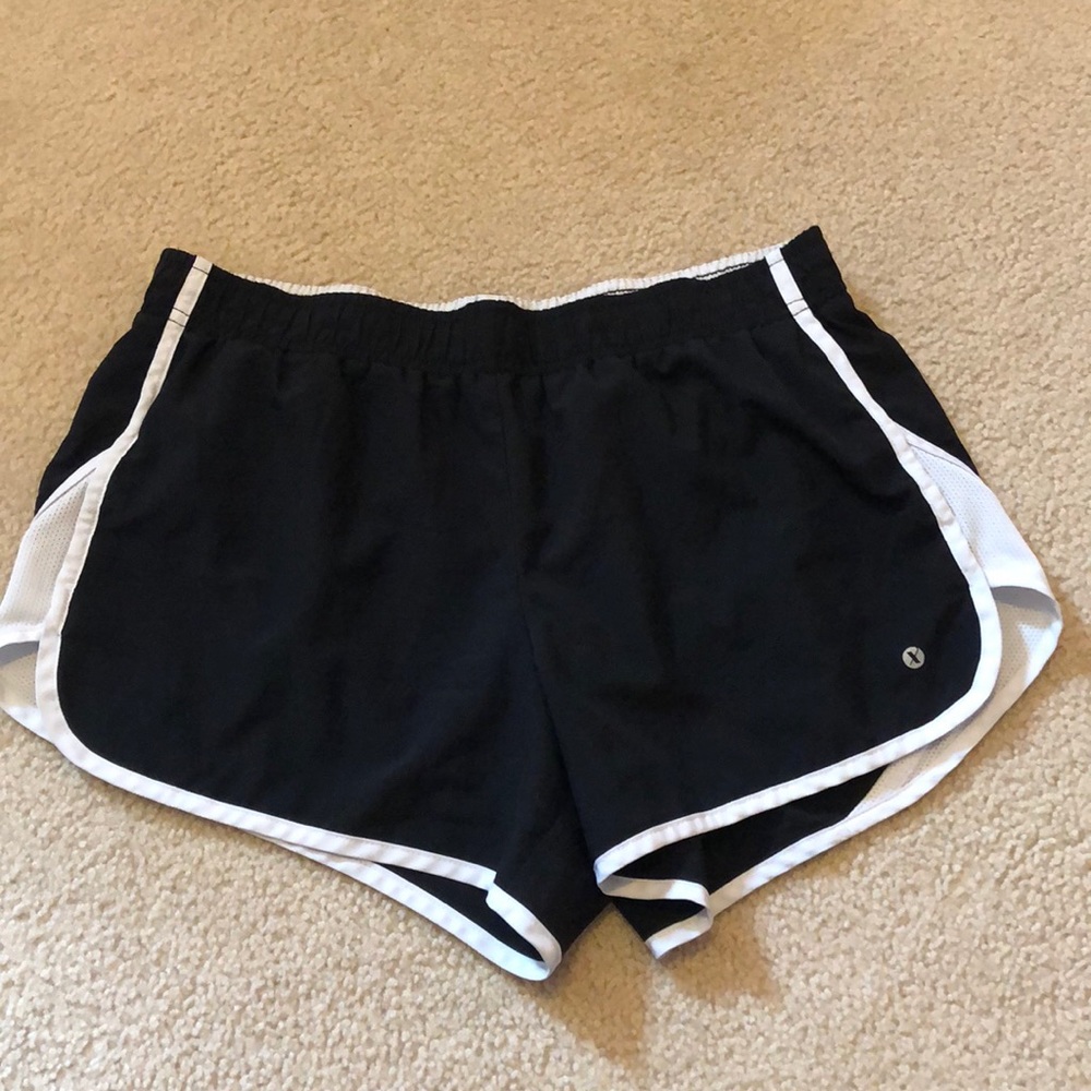 Black athletic shorts